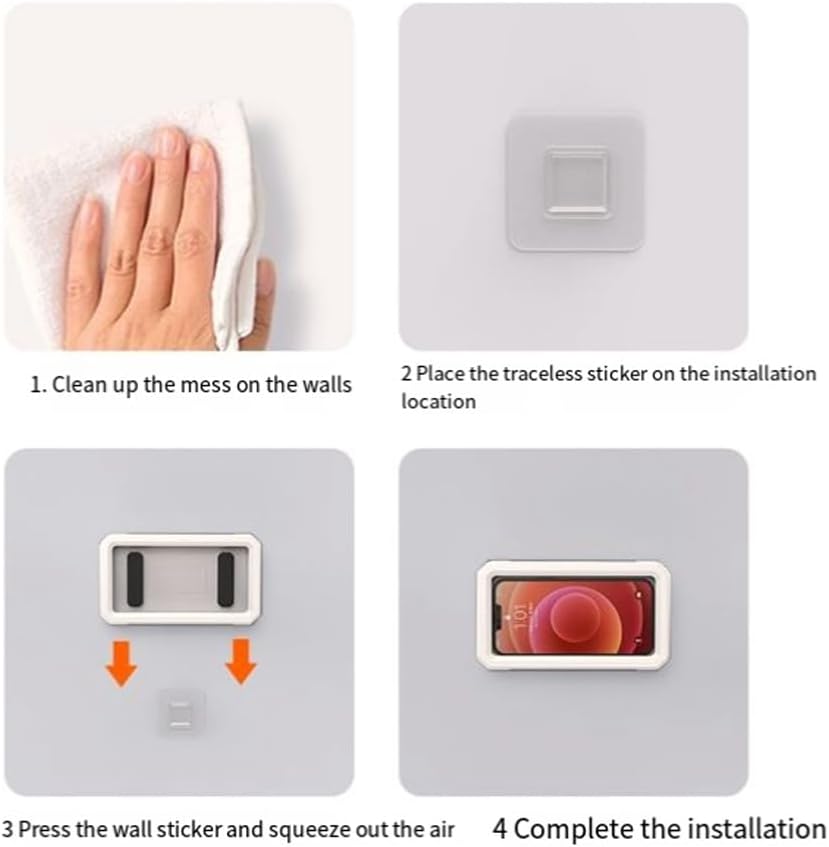 Soporte impermeable 360° para teléfono en la ducha · vista 2