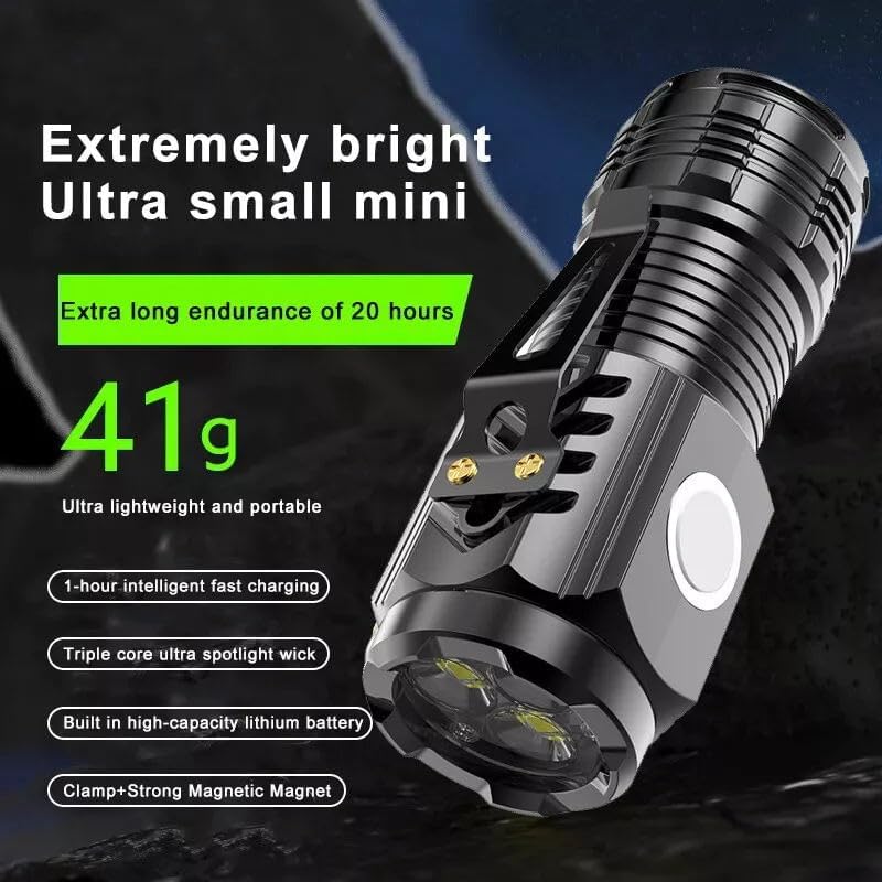 Mini linterna de 3 LED con imán · vista 4