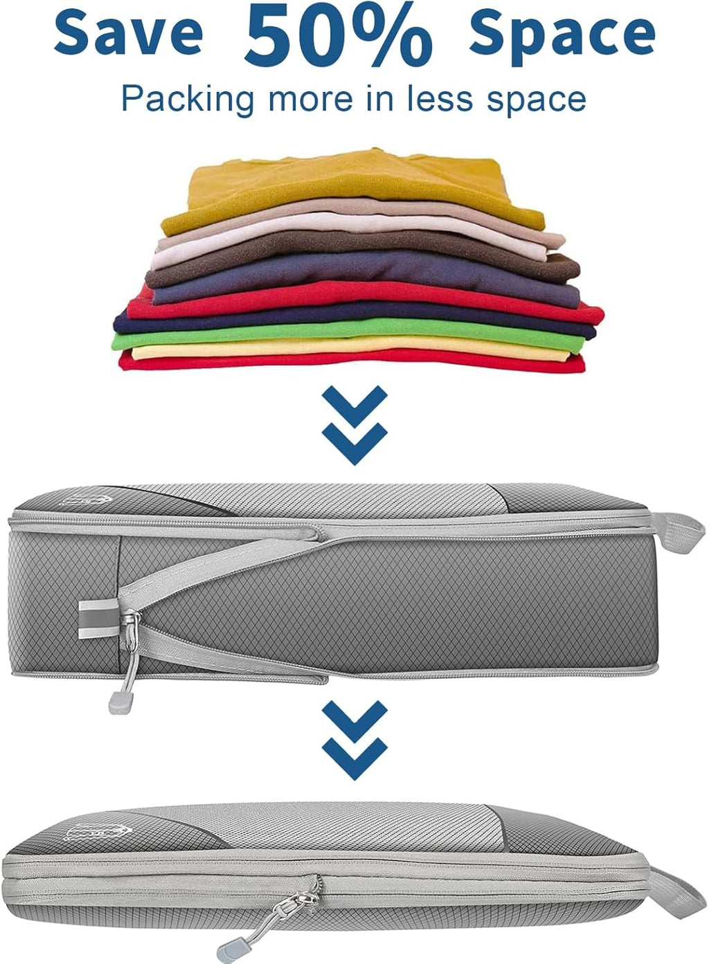 Set de 5 bolsas de compresión para maleta · vista 2