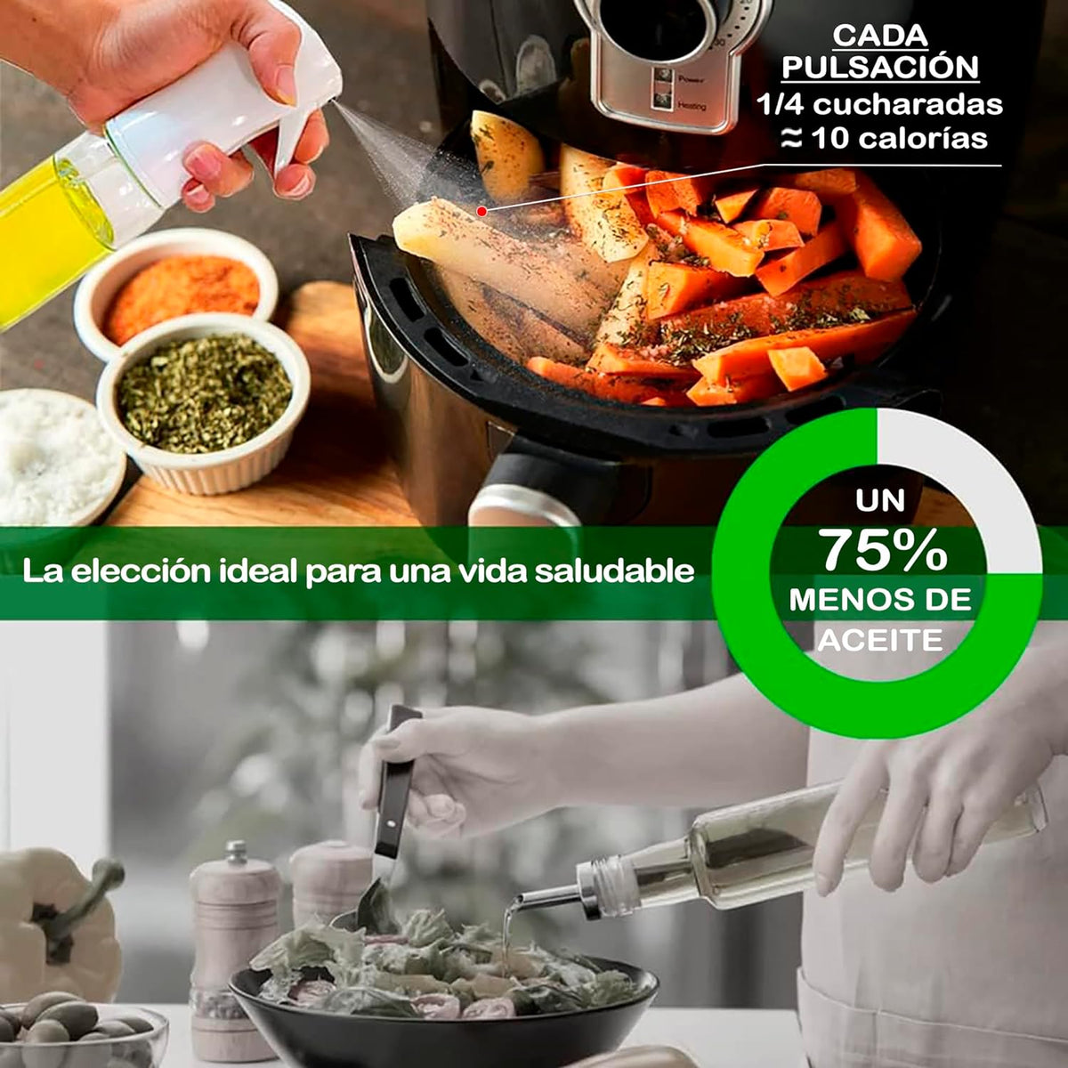 Pulverizador de aceite en spray · 220 ml · vista 6