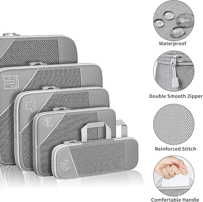 Set de 5 bolsas de compresión para maleta · vista 3