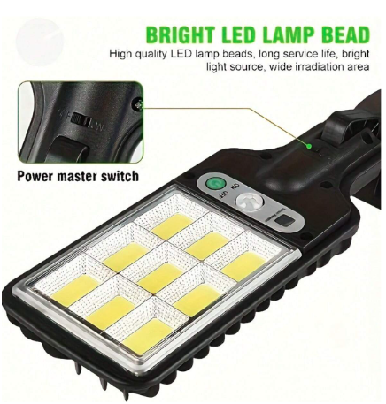 Mini luz solar LED con mando y sensor · vista 2