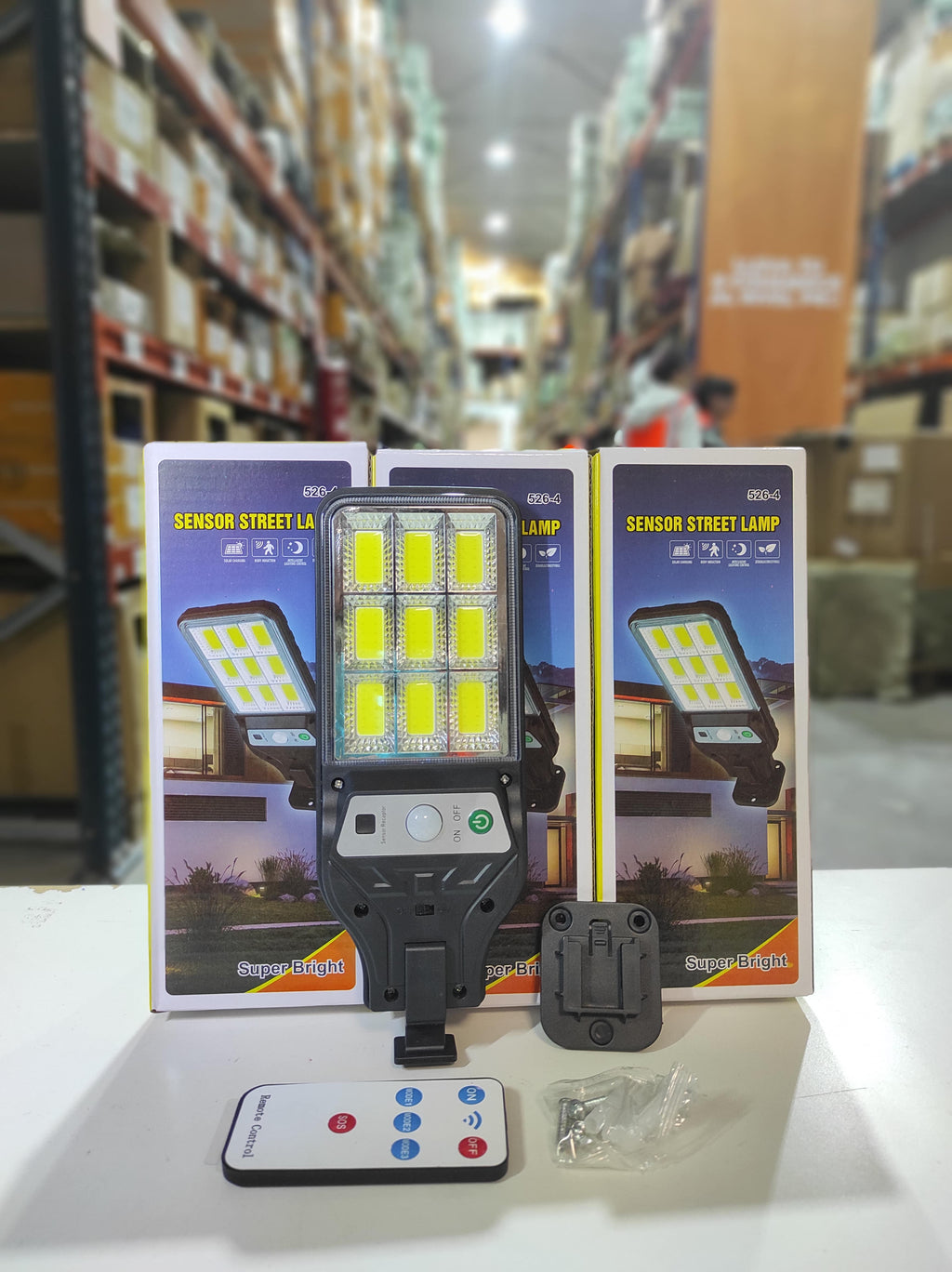 Mini luz solar LED con mando y sensor · vista 3