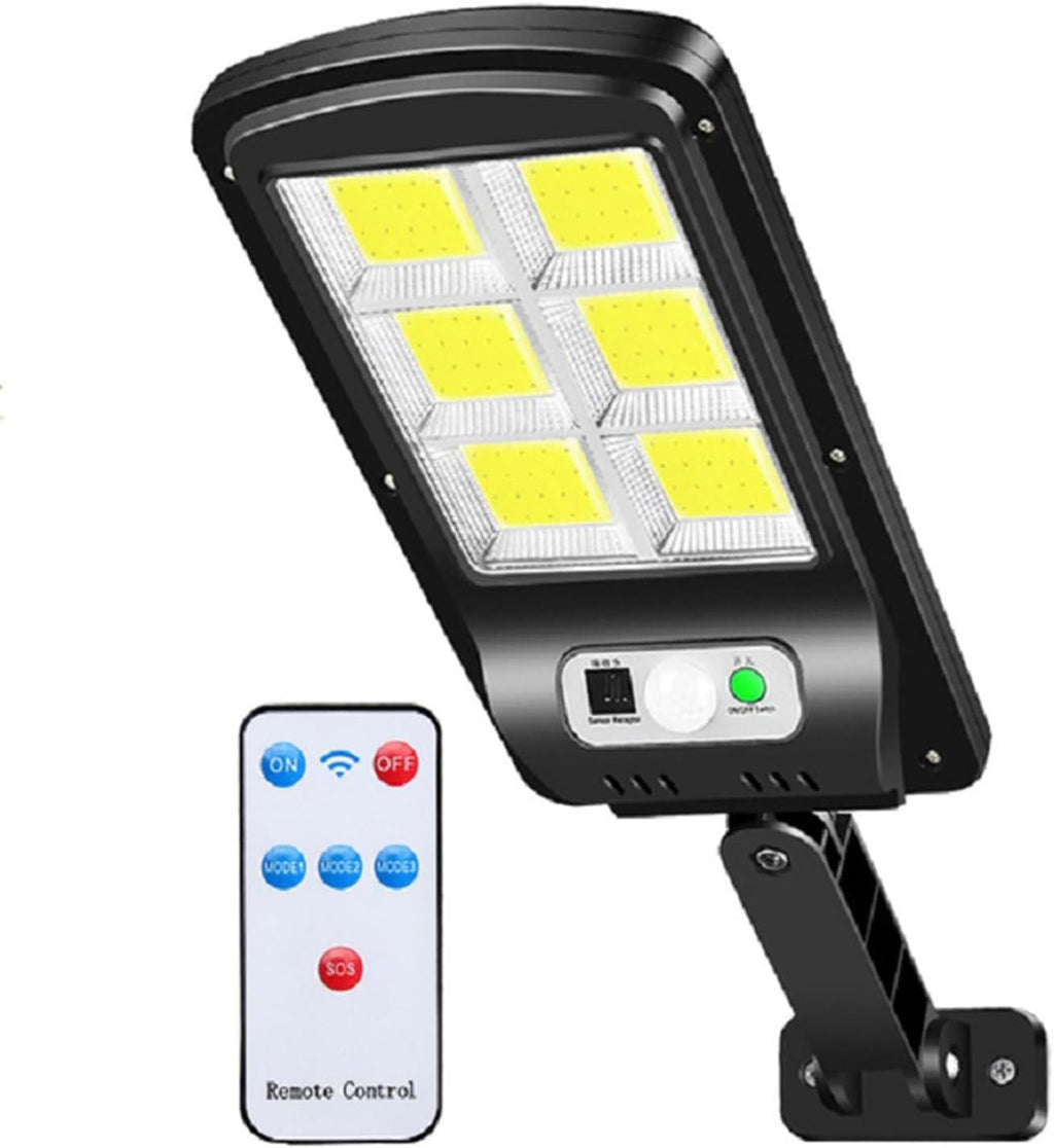 Luz solar LED con mando y sensor de movimiento