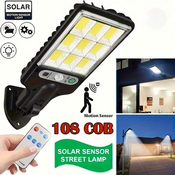 Mini luz solar LED con mando y sensor